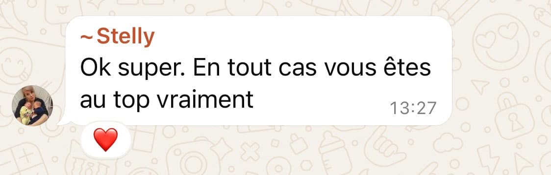 Super ! Vous êtes au top !